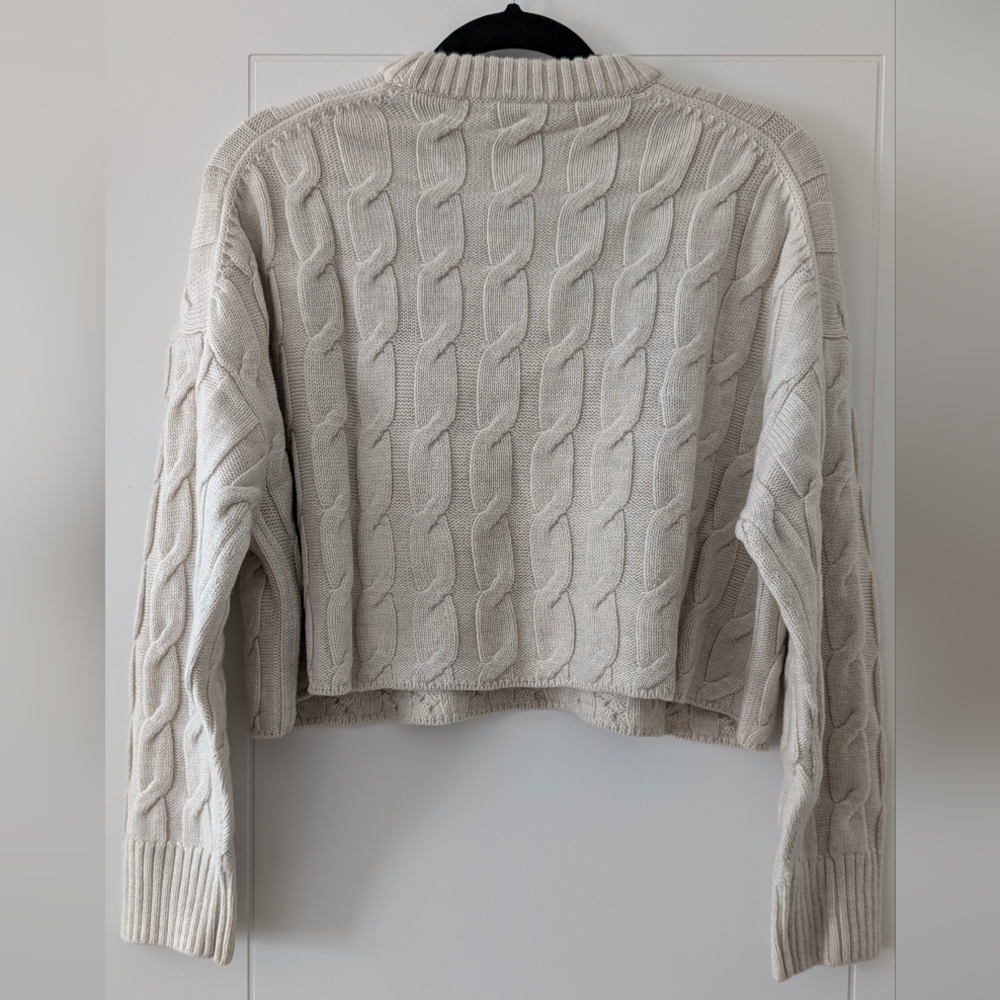Babaton Glory Merino Wool Sweater, Heather Birch, Size S, NWOT - Picture 7 of 8